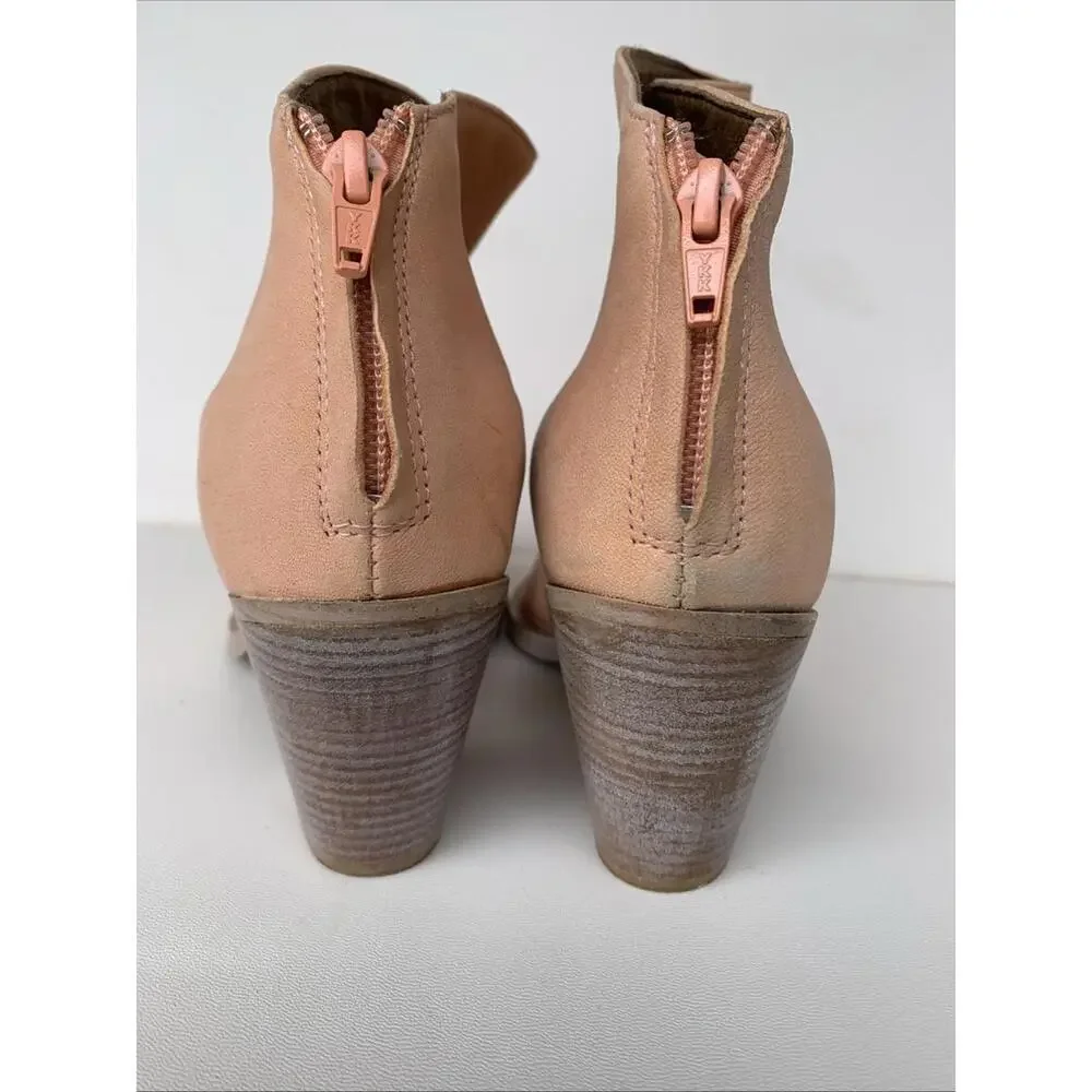 Free People Sienna Ankle Women's Boots - Toe Cognac EU 41  USA 10.5 11